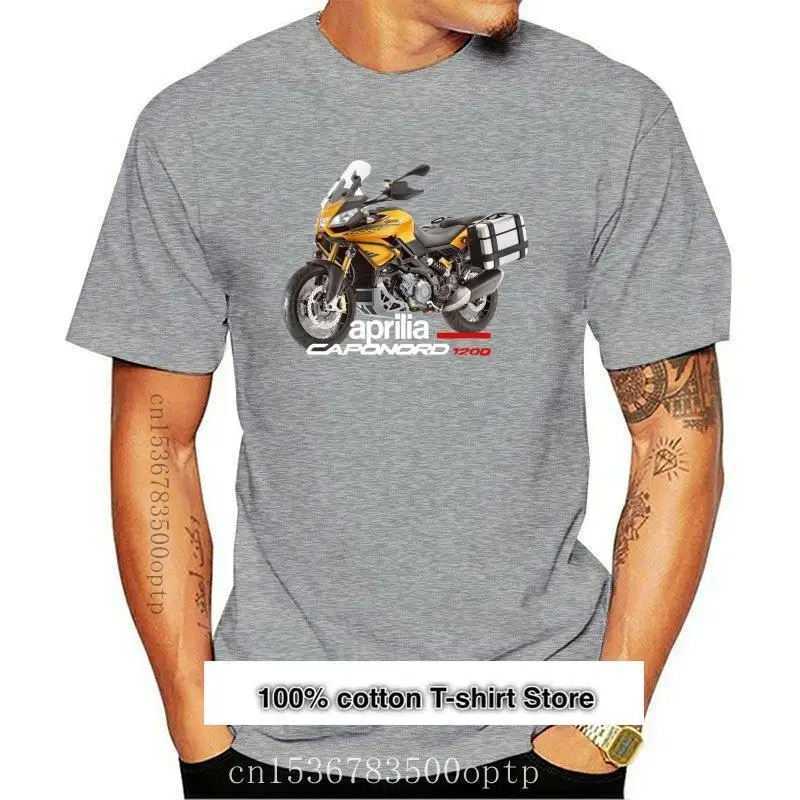 

Camiseta con estampado para hombre, ropa de verano, clásica italiana, motocicleta, Motorrad, Caponord, Nerd, t-shi, 1200