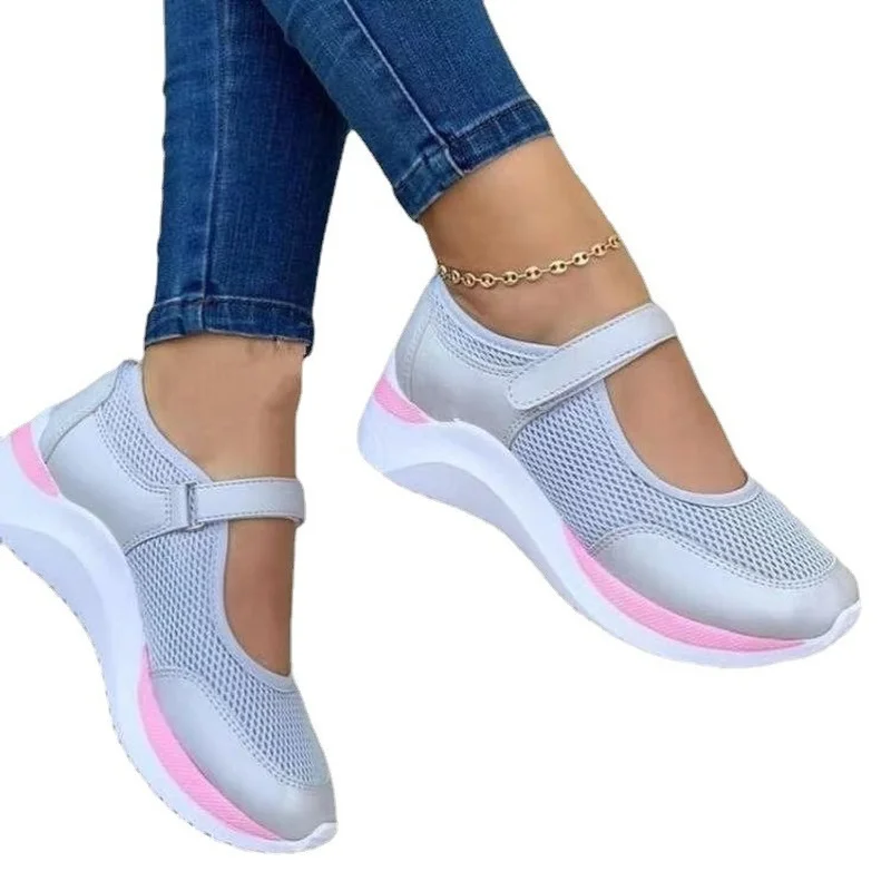 Women's Wedges Sneakers Mesh Platform Shoes for Women 2022 Shoes Breathable Casual Fashion Females Footwear Zapatillas Mujer New