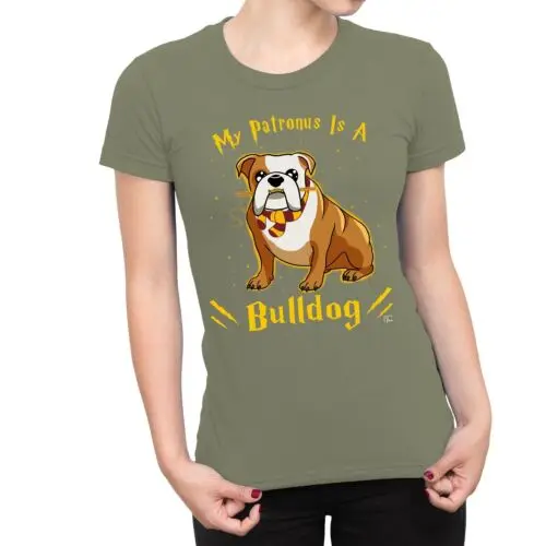 Женская футболка мой патрон-это бульдог Polarshe 1Tee