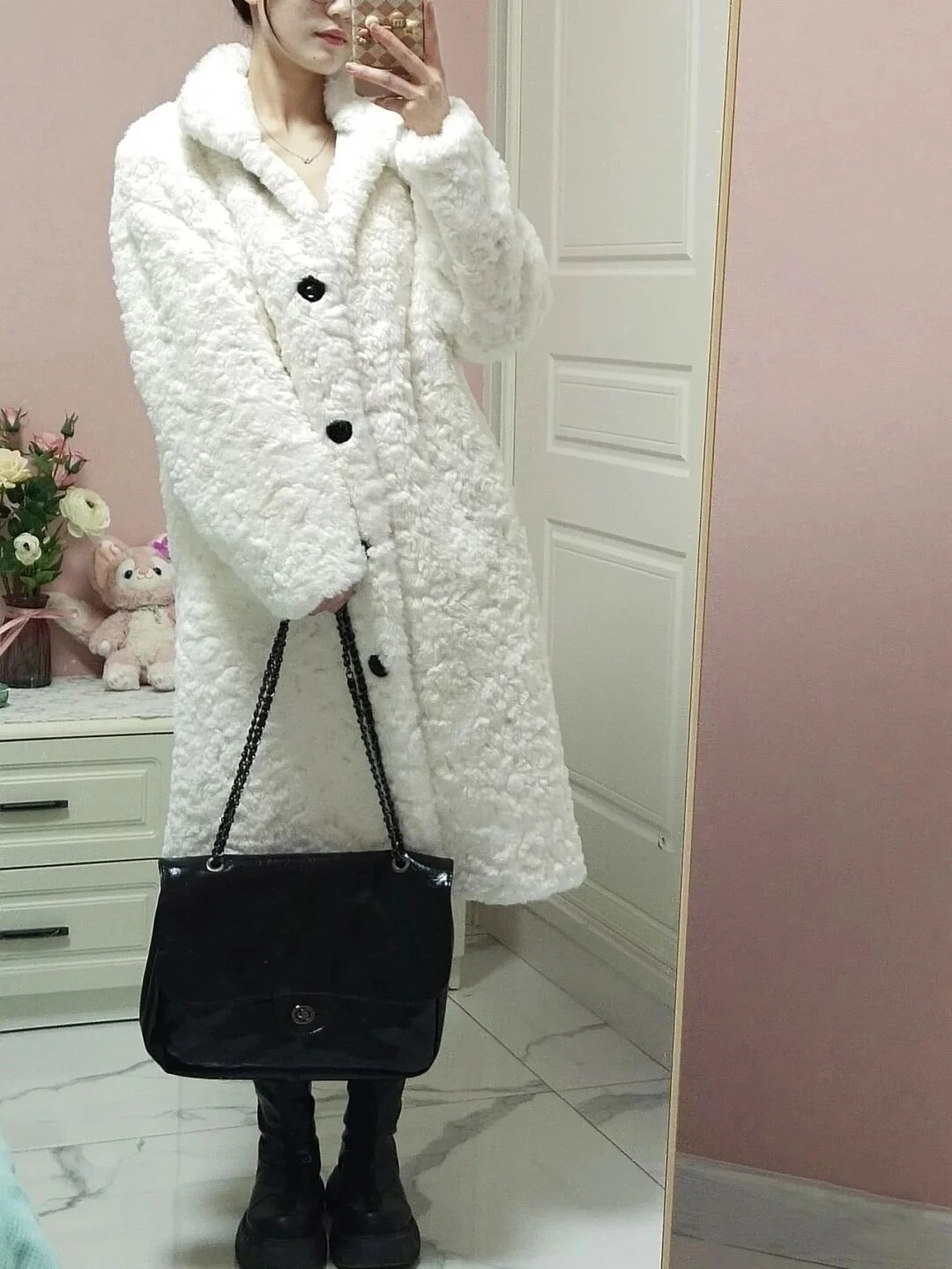 winter jacket women 2022 Lamb Fur Coat Women's Imitation Rabbit Wool Parkas Korean Version Medium Long Loose Stand Collar Coats