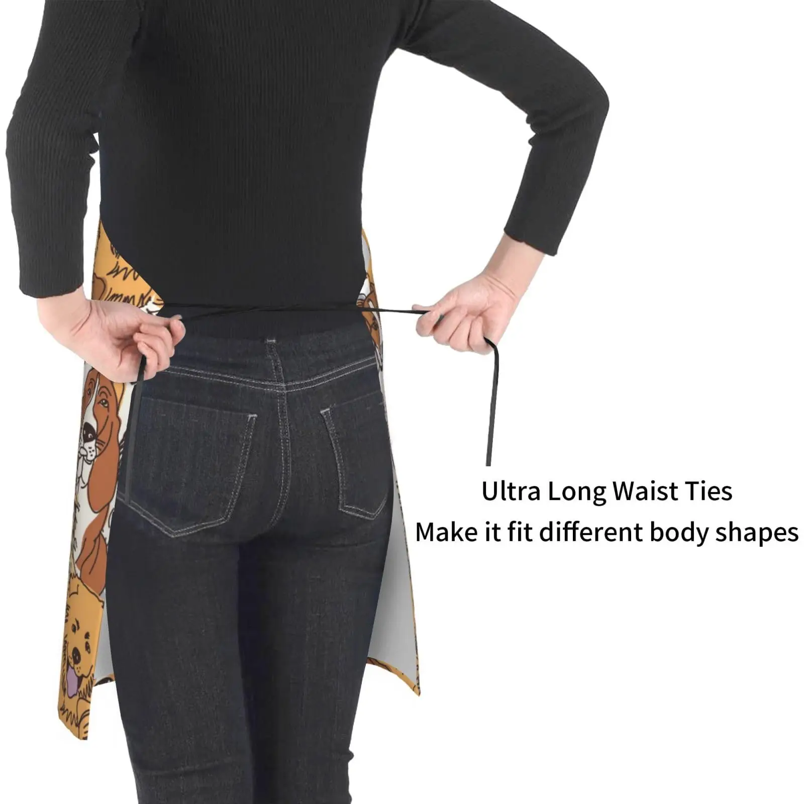 Симпатичный фартук в виде собаки милый для кухни женщин и мужчин