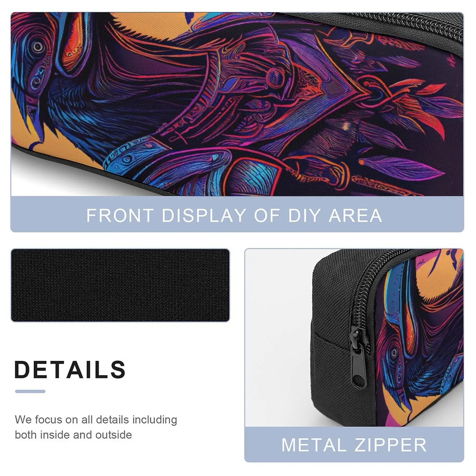 Уютная зубная паста Synthwave с вороном черепом рассекающим демонов 15 дюймов набор 3 в