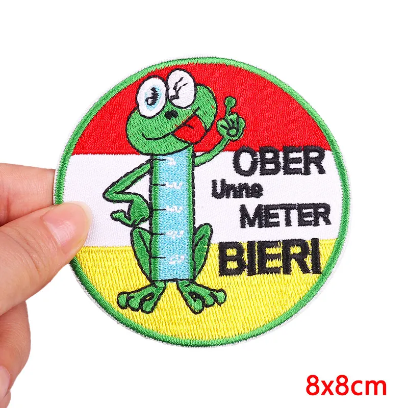 2025 Вышитая Нашивка 3D-лягушка Карнавальная Эмблема Экологически Чистый Швейный