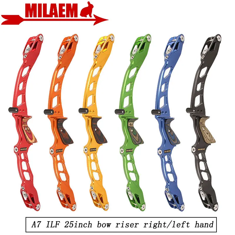 

25 дюймов стрельба из лука ILF Рекурсивный лук стойка высокого класса с деревянной рукояткой атлетика левая/правая рука цель A7 соревнование с...