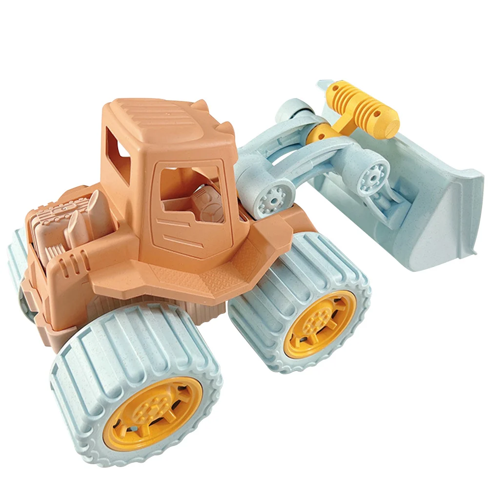 

Children's Bulldozer Construction Truck Toy Engineering Car Model Kids Cognitive Inertial Vehicle Push Back Cart Baby Excavator