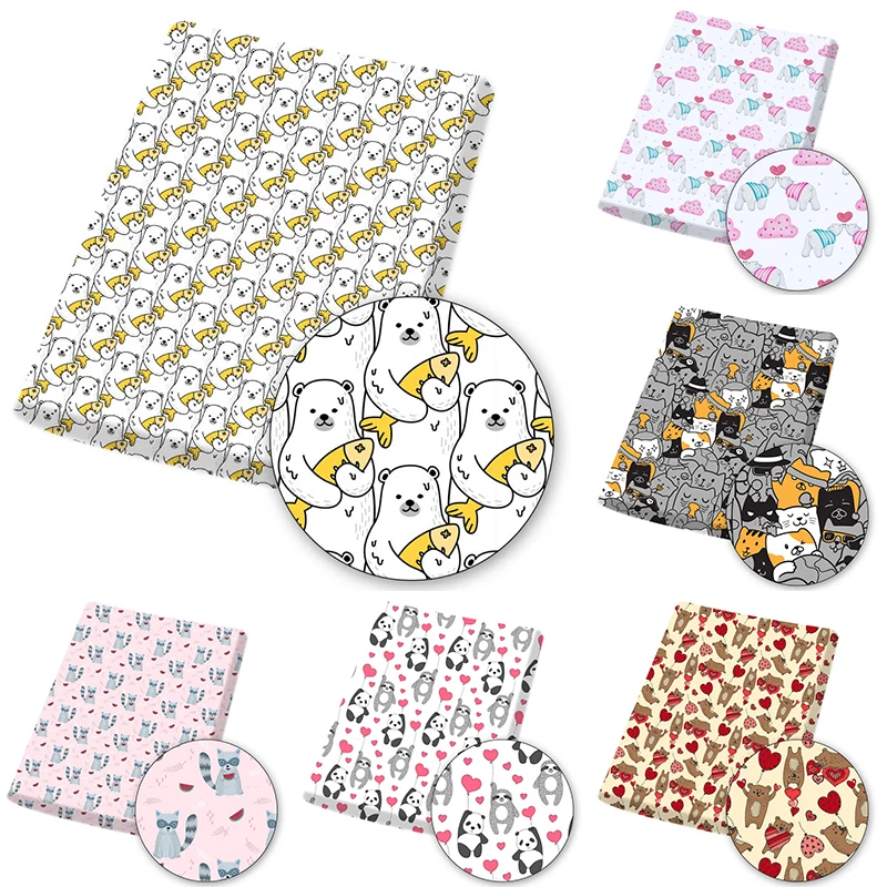 

Polyester Cotton Fabric Blonde Girl Printed Cloth Sheets By The Meter For Sewing DIY Dress Supplies Bags Handmade 45*145cm 1pc