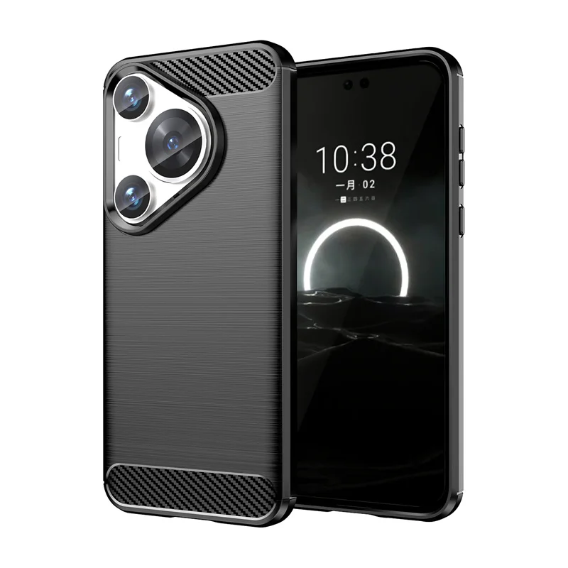 Для Huawei Pura 70 Pro HBN LX9 Чехол Противоударный кремниевый ТПУ Мягкая задняя крышка