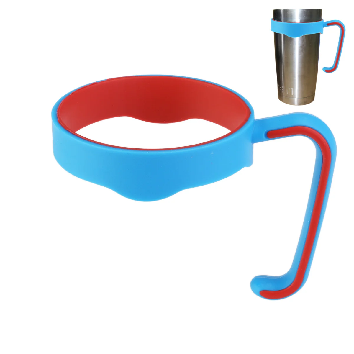 

Anti Spill Cup Holder Travel Cup Handle Glass Coffee Cup Travel Mug Handle Coffee Glass Cup 20oz Tumbler Handle Adjustable