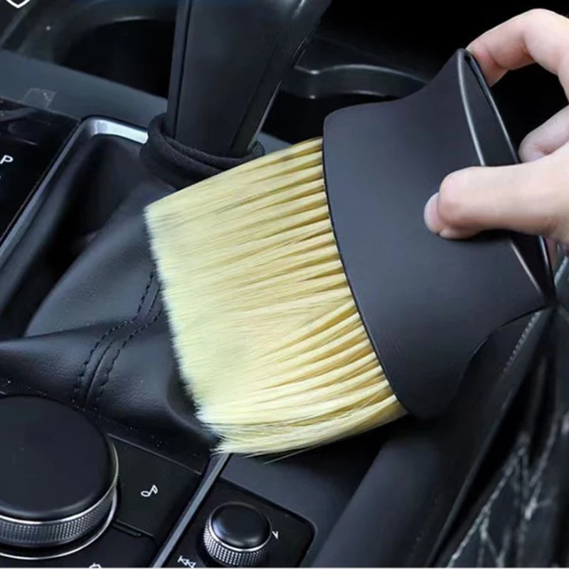 

Soft Nylon Car Air Conditioner Cleaner Brush Air Outlet Cleaning Car Detailing Brush Dust Keyboard Detailing Tools Accessories