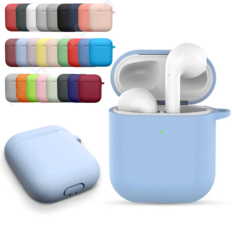 Силиконовый чехол для Apple AirPods 2 поколения защитный беспроводных Bluetooth-наушников