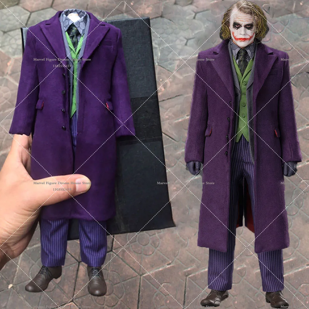 TOPO TP007 масштаб 1/6 мужской солдат клоун Heath Ledger фиолетовый пальто костюм