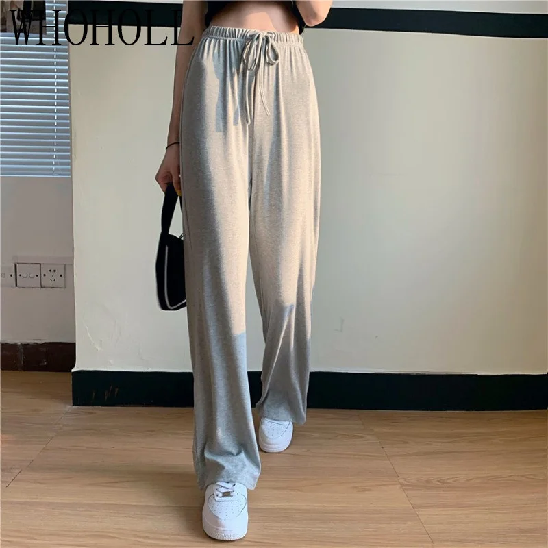 

Women's Pants Female Joggers Oversize High Waisted Korean Style Fashion Wide Leg Harajuku 2023 New Sweatpants Baggy