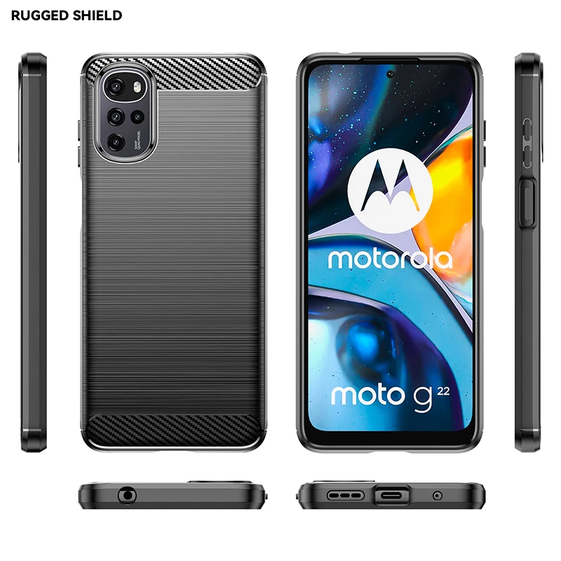For Motorola Moto E32 Case for Motorola Moto E32 Cover Shell Fundas Capa Silicon Business Style Phone Cover for Motorola E32