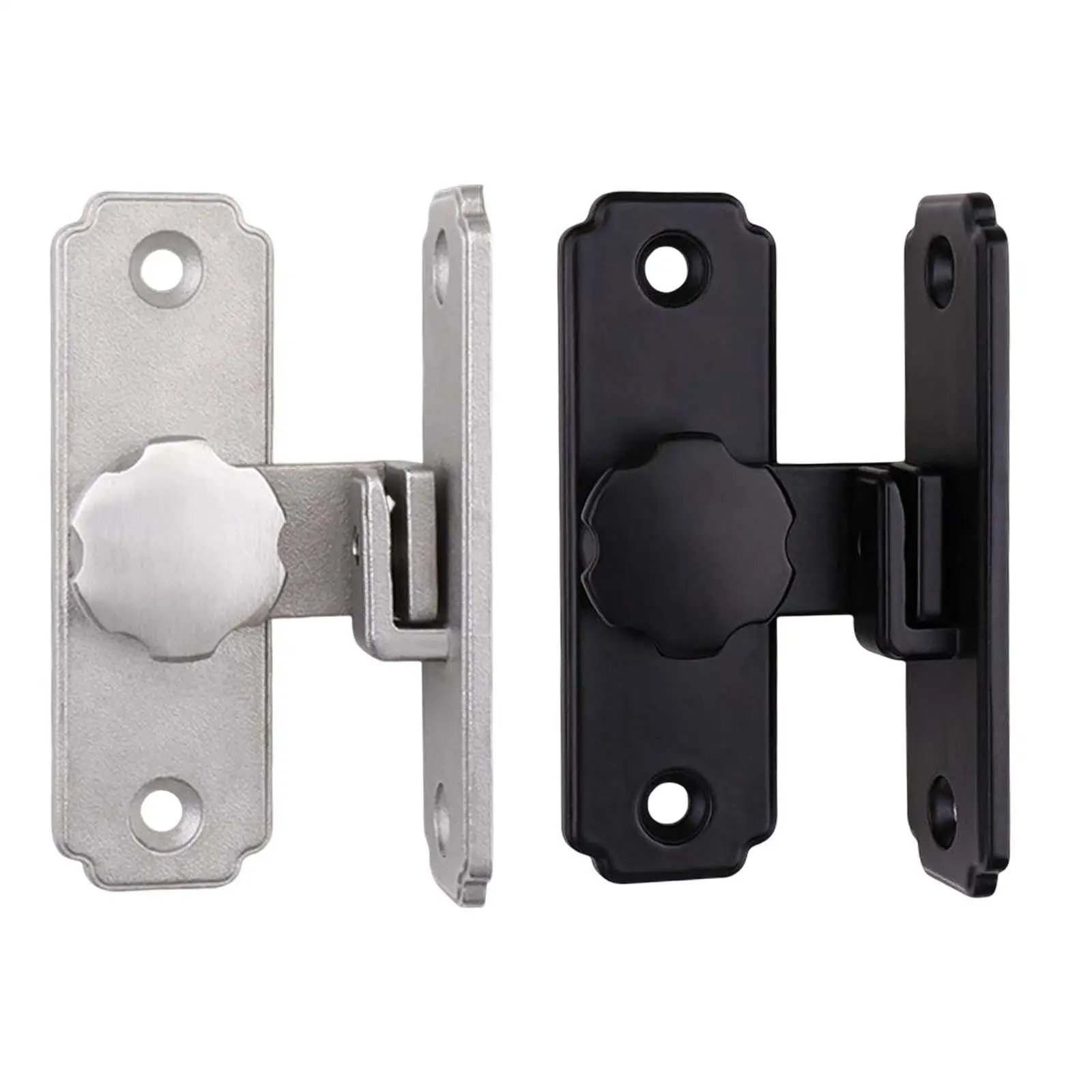 

Barn Sliding Door Latch Lock with Mounting Screws Anti Stainless Steel Hasps Lock for Bathroom Garage Fence Window Gate