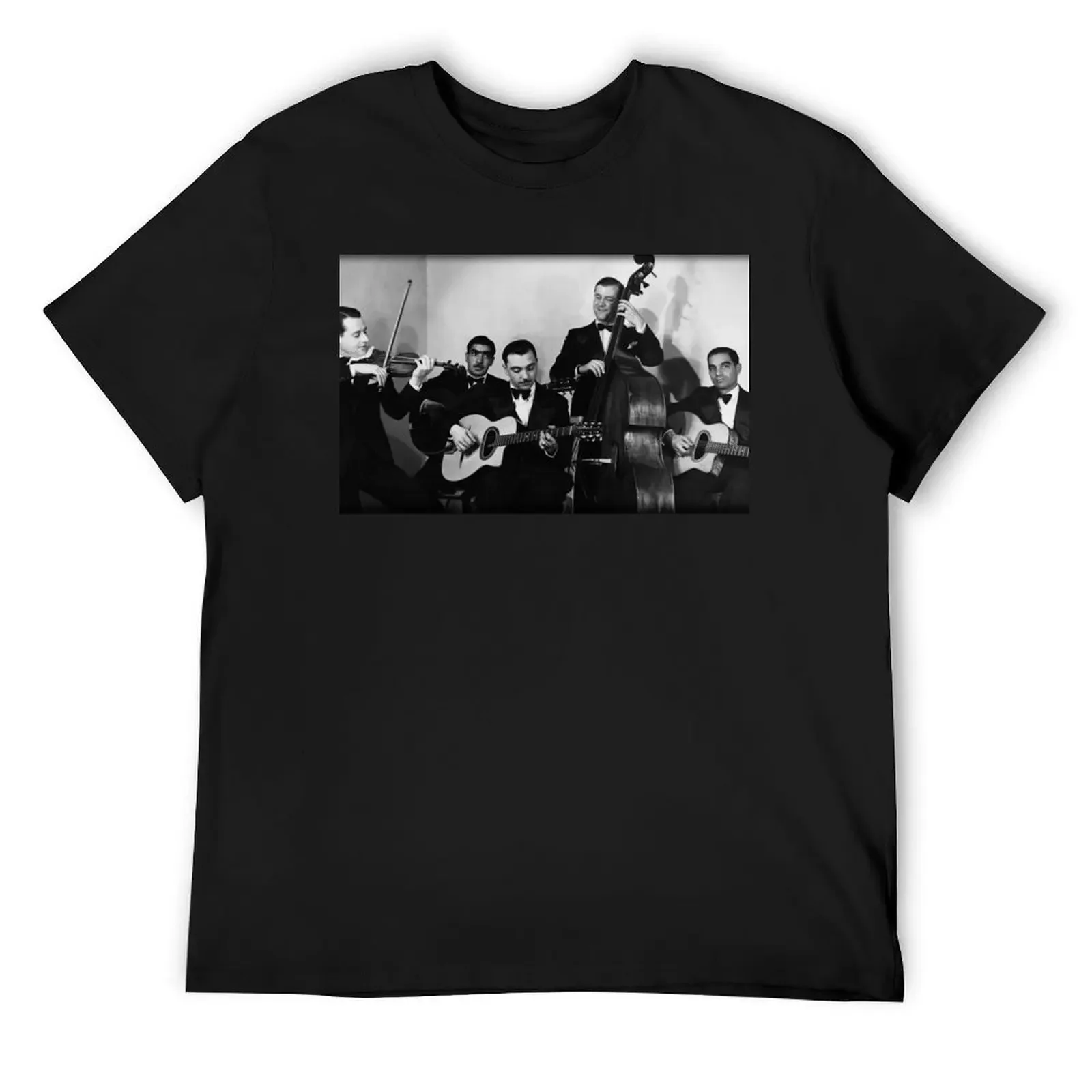 Футболка Quintet du Hot Club de Paris летняя одежда футболки с рисунком винтажные мужские