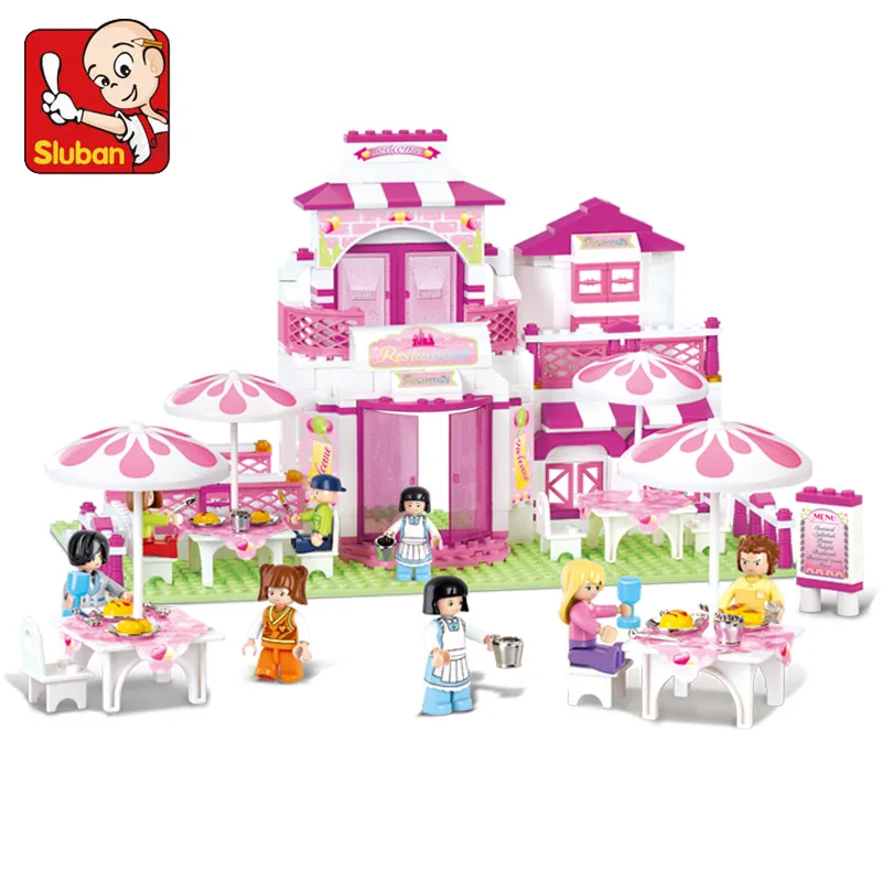 Конструктор Sluban игрушки для девочек мечта розового цвета B0150 романтический