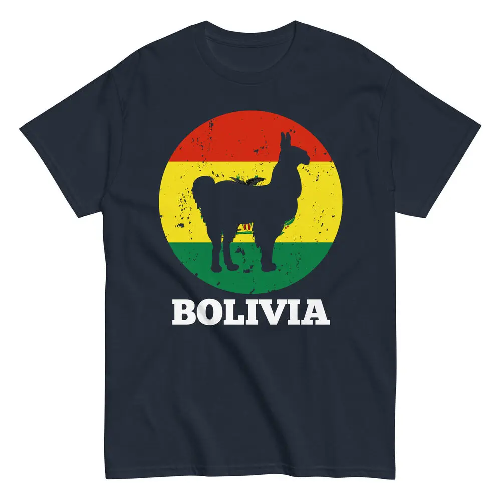 Патриотический болианский | Любитель ламы Флаг Боливии с футболкой альпака