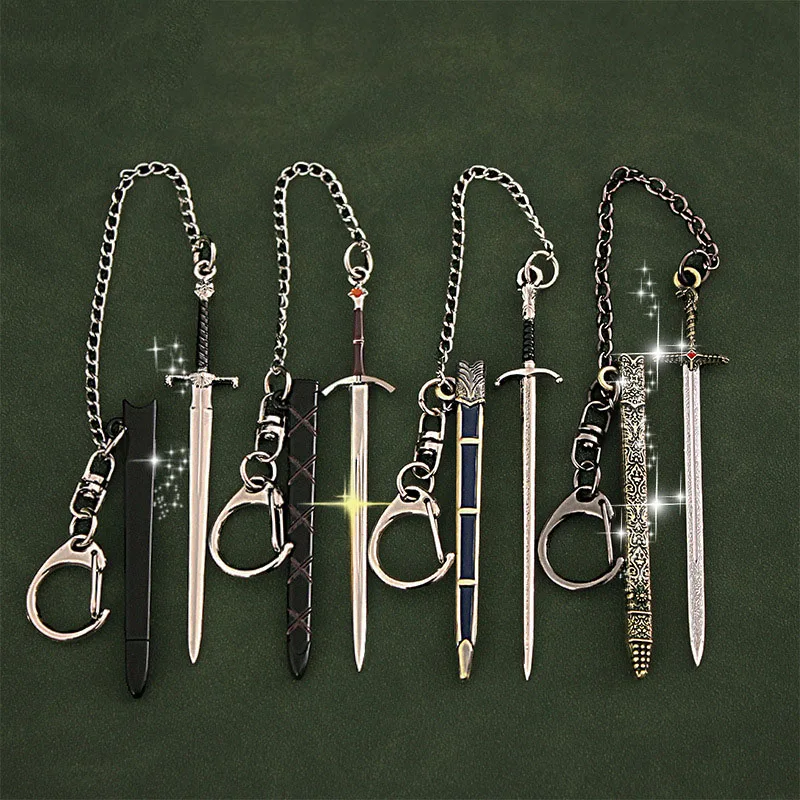 

Game TV Series Peripherals of Thrones Weapon 9cm Mini Longclaw Sword Keychain Express Box Opener Samurai Sword Kids Gift Toys