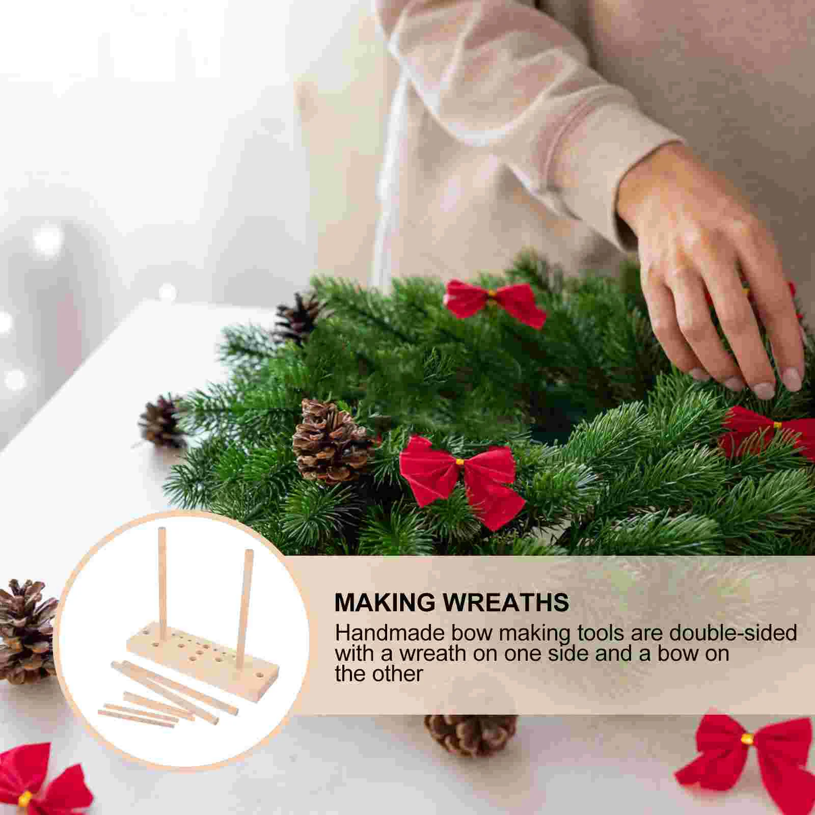 

Maker Bow Tool Ribbon Diy Wreath Bows Making Christmasmachine Gift Craft Wooden Extended Bowknot Tying Corsage Fixing Make Your