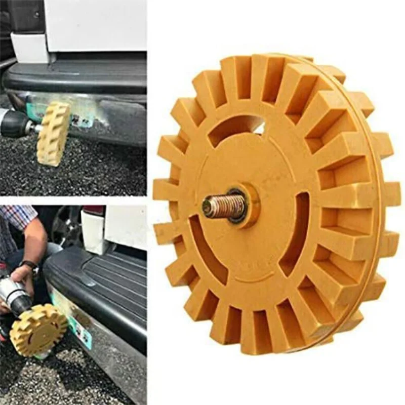 

Car Pneumatic Shank Rubber Eraser Wheel Pad Rubber Disk Decal Eraser Car Sticker Remover Paint Cleaner Car Polish Decal Remover