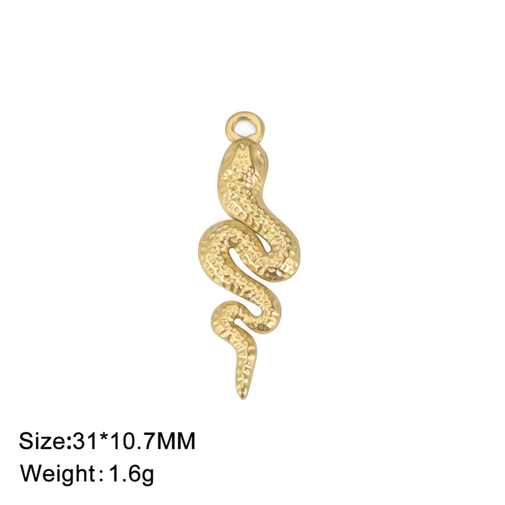 My Shape 5 pcs Небольшие подвески в виде змеи для браслета ожерелья ножные браслеты из