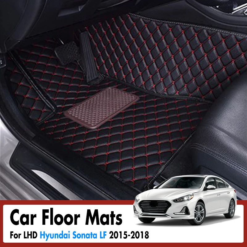 

Car Floor Mats For Hyundai Sonata LF 2015 2016 2017 2018 Rugs Dash Carpets Cargo Liners Pads Interior Accessories Styling Covers