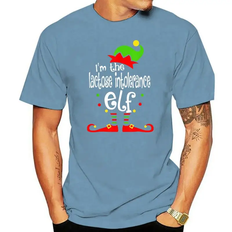 

T-Shirt-Black Xmas Matching T-Shirt-Men's I'm The Lactose Intolerance ELF Christmas