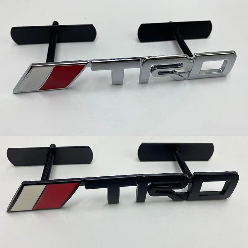 

car accessories 3D metal TRD head stickers for toyota camry corolla chr yaris aygo avensis t25 hilux rav4 reiz car sticker decor