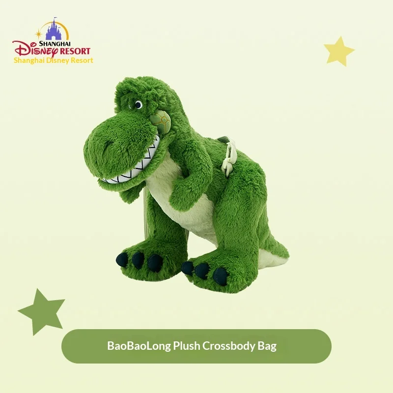 Фото Плюшевая сумка через плечо Disney Toy Story Rex, милая плюшевая сумка в виде динозавра, подарок для детей, сувенир из тематического парка №4