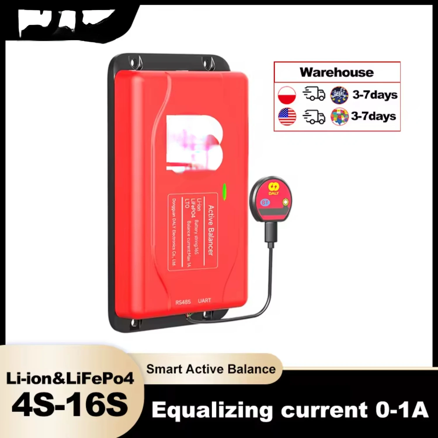 Daly BMS Active Balancer LiFePO4 Battery Equalizer 24V Equalizador de Balance Board 1A 4S 8S 16S Accessories EU SALE
