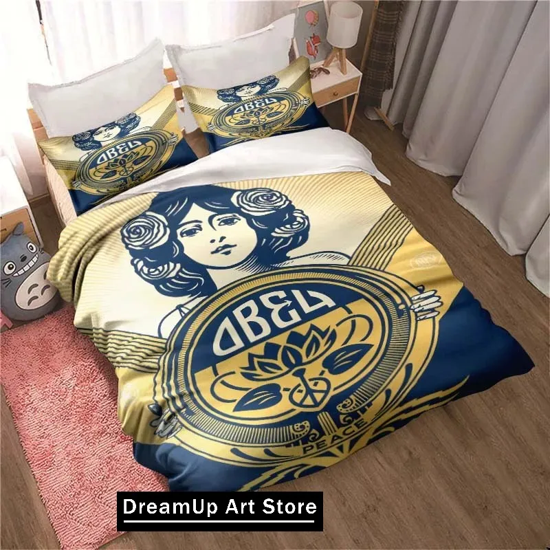 Простыни с логотипом бренда Spoof O-OBEY пододеяльники простыни для общежития