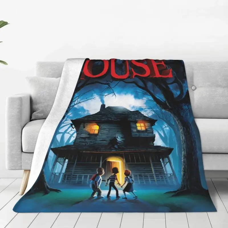 

Одеяло в виде фильма ужасов для Хэллоуина, мягкое Фланелевое флисовое теплое покрывало с 3D принтом для дома, спальни