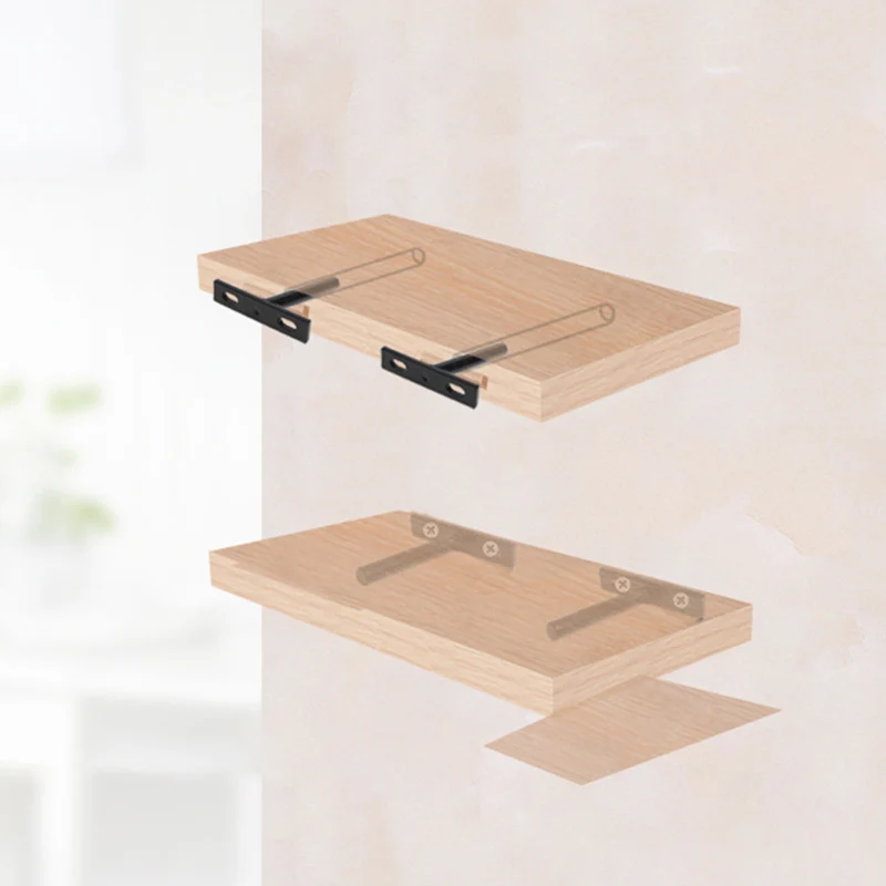 

1PC 3"4"5" Folding Shelf Support Bracket Hidden Floating Wall Shelf Support Thickened Firm Not Easy To Rust Not Deformed Bright