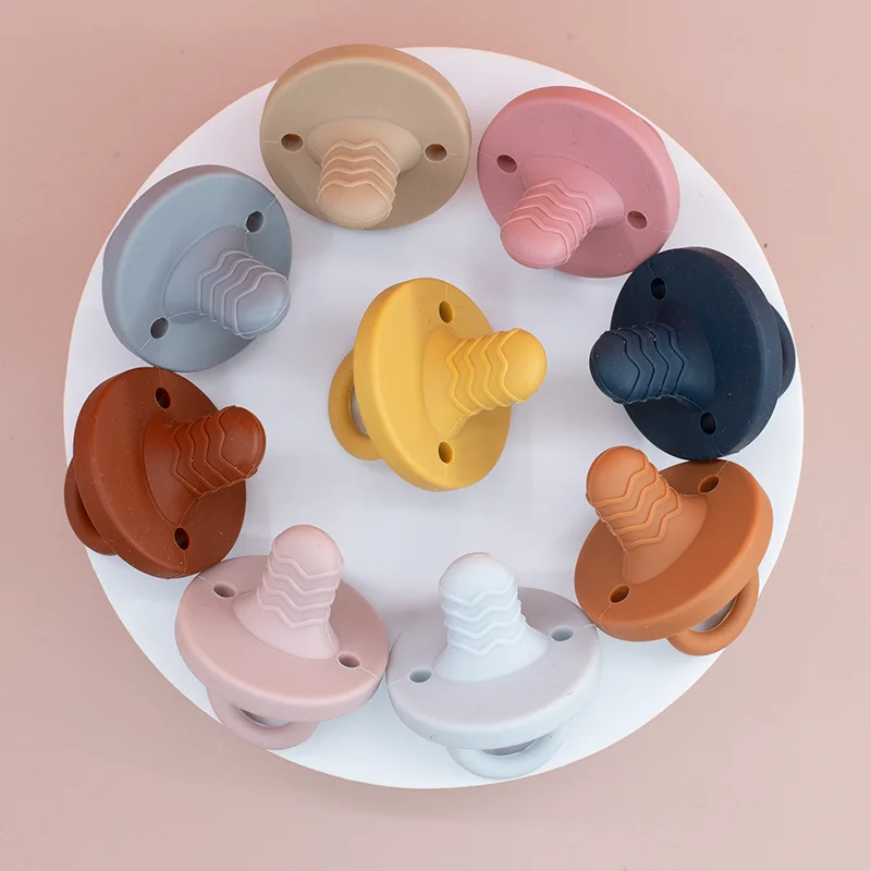 

1PCS Silicone Pacifier Baby Teether Bpa Free Silicone Food Grade Nipple Chewable Nursing Teething Toys Silicone Nipple