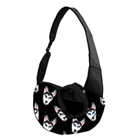 husky design reusable pet carrier tote bag outdoor durable dog accessories supplies fashion safety cat single sling handbag