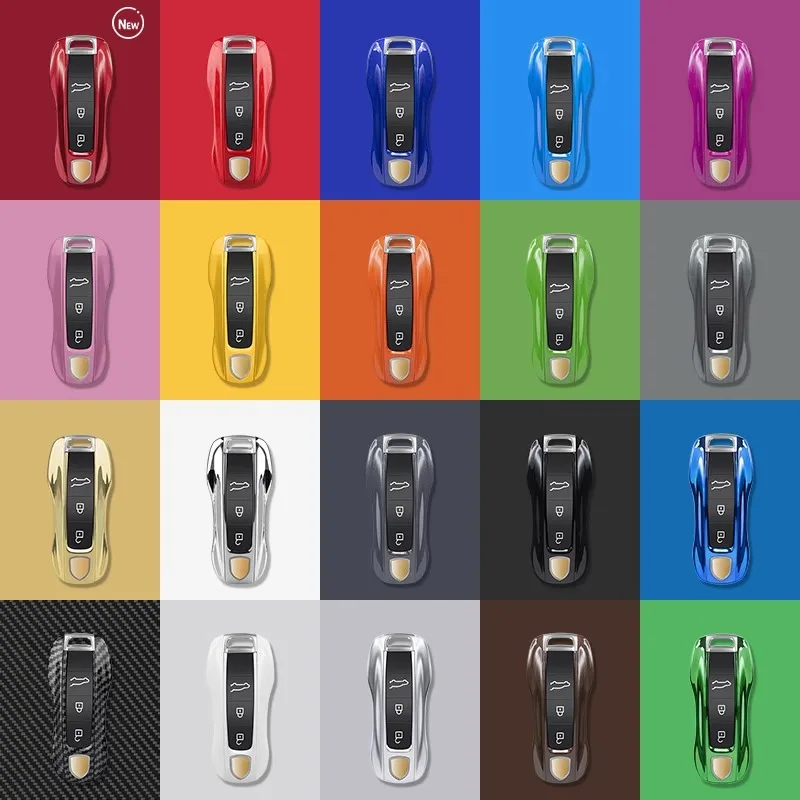 Однотонный чехол для автомобильных ключей из АБС-пластика аксессуары Porsche Panamera