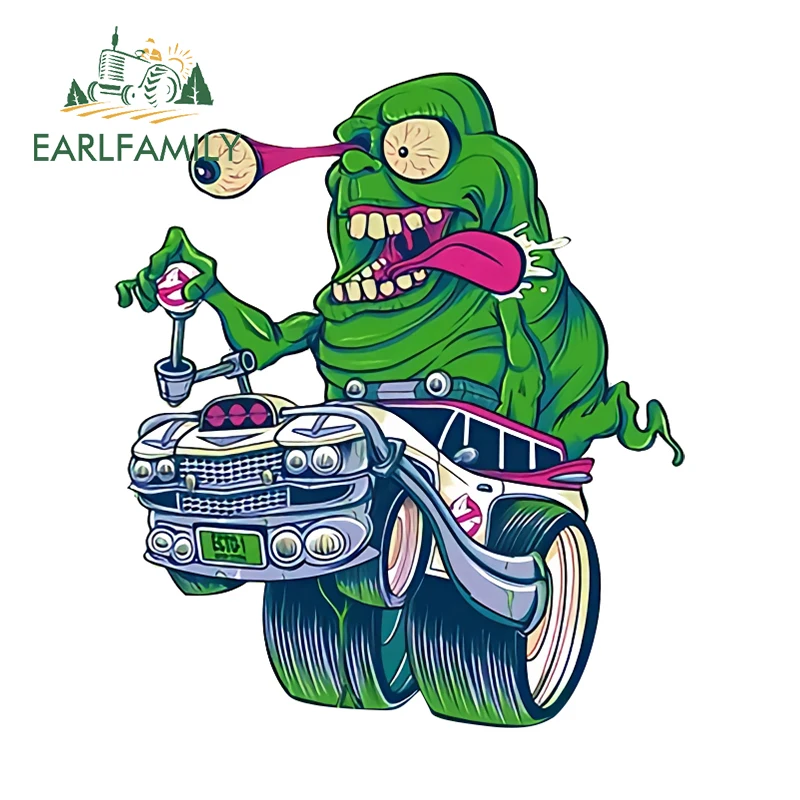 

EARLFAMILY Monster SNOT FINK Car Sticker Retro Hot Rod Vinyl Decal Racing Graffiti Rear Glass Toolbox Helmet Car Decoration