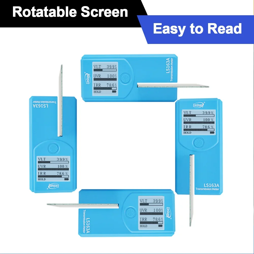 LS163 LS163A Портативный вращающийся экран Тестер тонировки оконной пленки Стекло