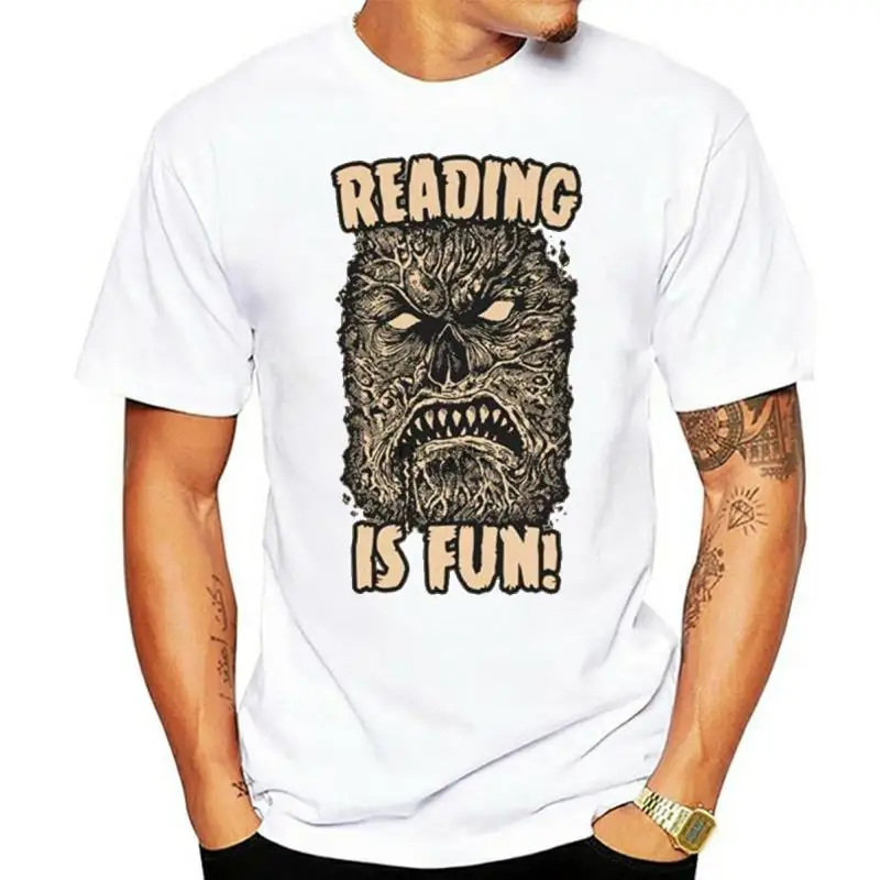 Reading is Fun Necronomicon Evil Dead Ash Williams Horror Graphic tee-Shirt Gift Men Women Unisex T-Shirt Sweatshirt