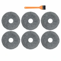 7pack for ecovacs deebot x1 omniturbo robotic vacuum cleaner washable mop pads mop rags replacement gray