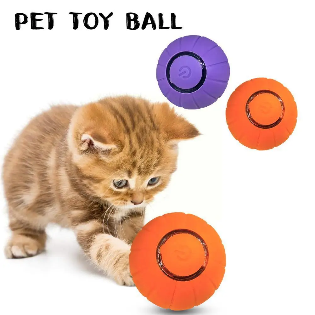 

Toys Electric Automatic Bouncing Ball Interactive Kitten Silicone Indoor Self-moving Toys Toy S Led Pl I2s3