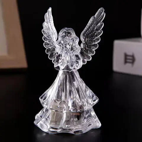 Настольная лампа 3D с ангелом, подарок на день Святого Валентина, искусственная настольная лампа, фигурки, украшение для гостиной в скандинавском стиле