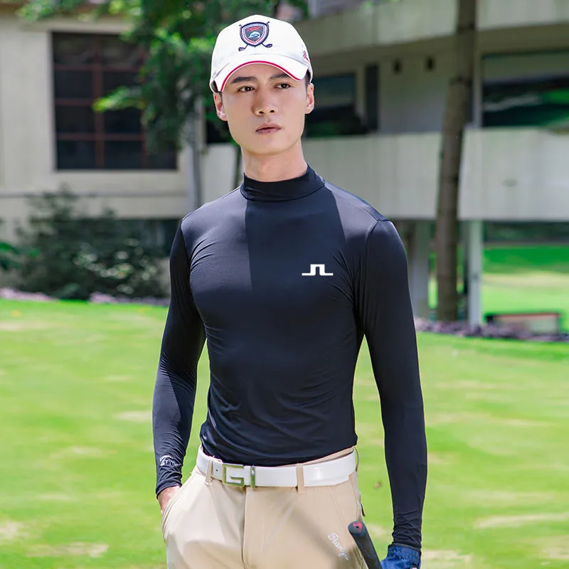 

PGM Mens Sun 2022 Protection Shirt Ice Tights Long Sleeve T Shirt Anti-UV Training Underwear Shirts Golf T Shirt Men