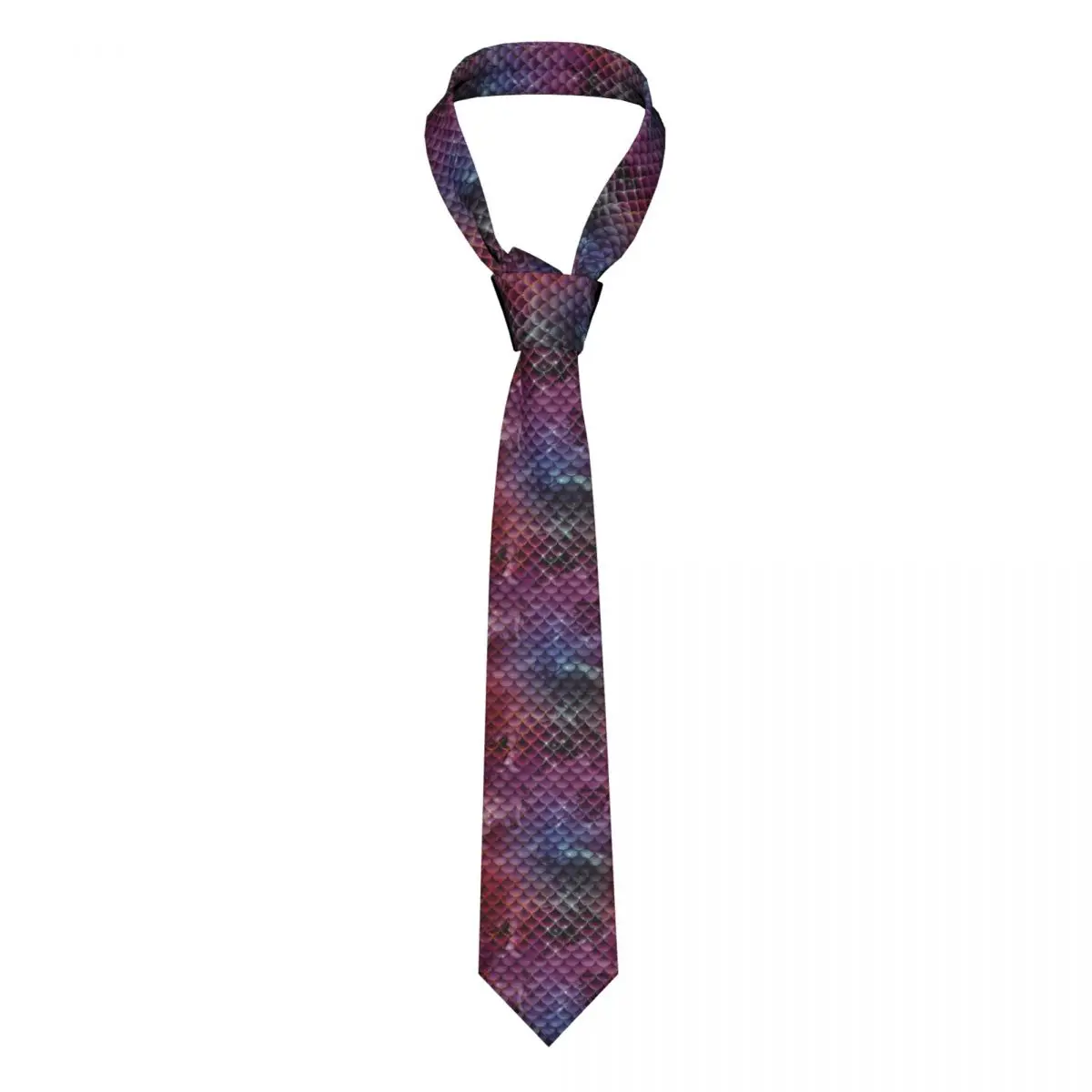 

Ombre Glitter Print Tie Shiny Mermaid Scales Shirt Pattern Neck Ties Formal Polyester Silk Gift For Man Cravat