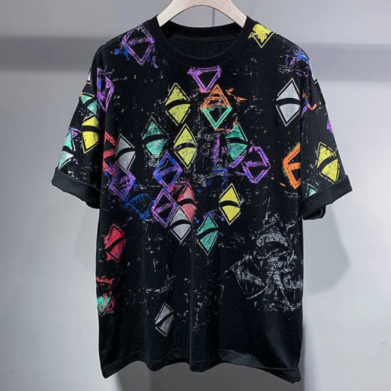 

Short Printed Summer Sleeve T-shirt Men's Cotton Loose Short Sleeve T-shirt