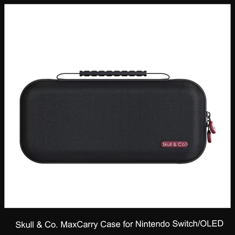 Чехол Skull & Co. MaxCarry, защитная дорожная сумка для хранения для Nintendo Switch GripCase Crystal NeoGrip для NS OLED