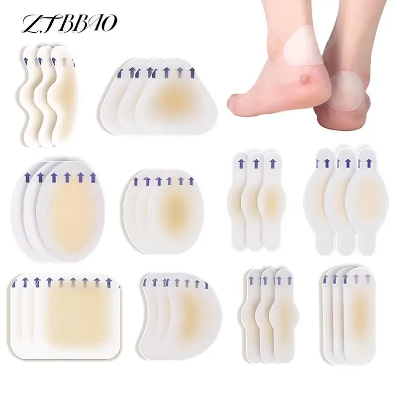 

5pcs Women Pedicure Patch Adhesive Hydrocolloid Gel Blister Plaster Heel Anti-wearing Heel Sticker Plaster Foot Care Tools