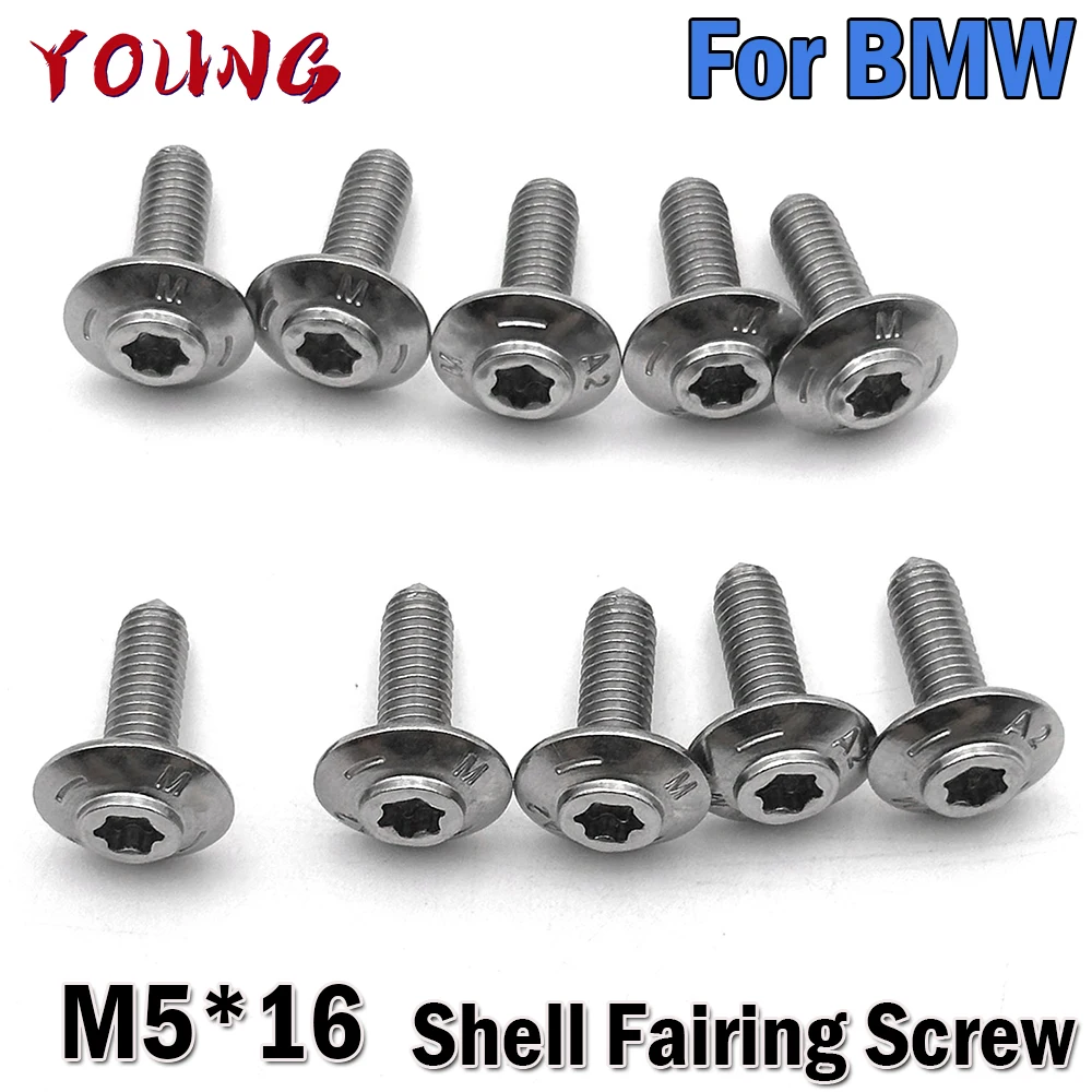 

Motorcycle package plate screw shell screw Fairing M5*16 For BMW R1200GS ADV R1200RT Rninet S1000RR XR K1600GTL K1600B R1250GS