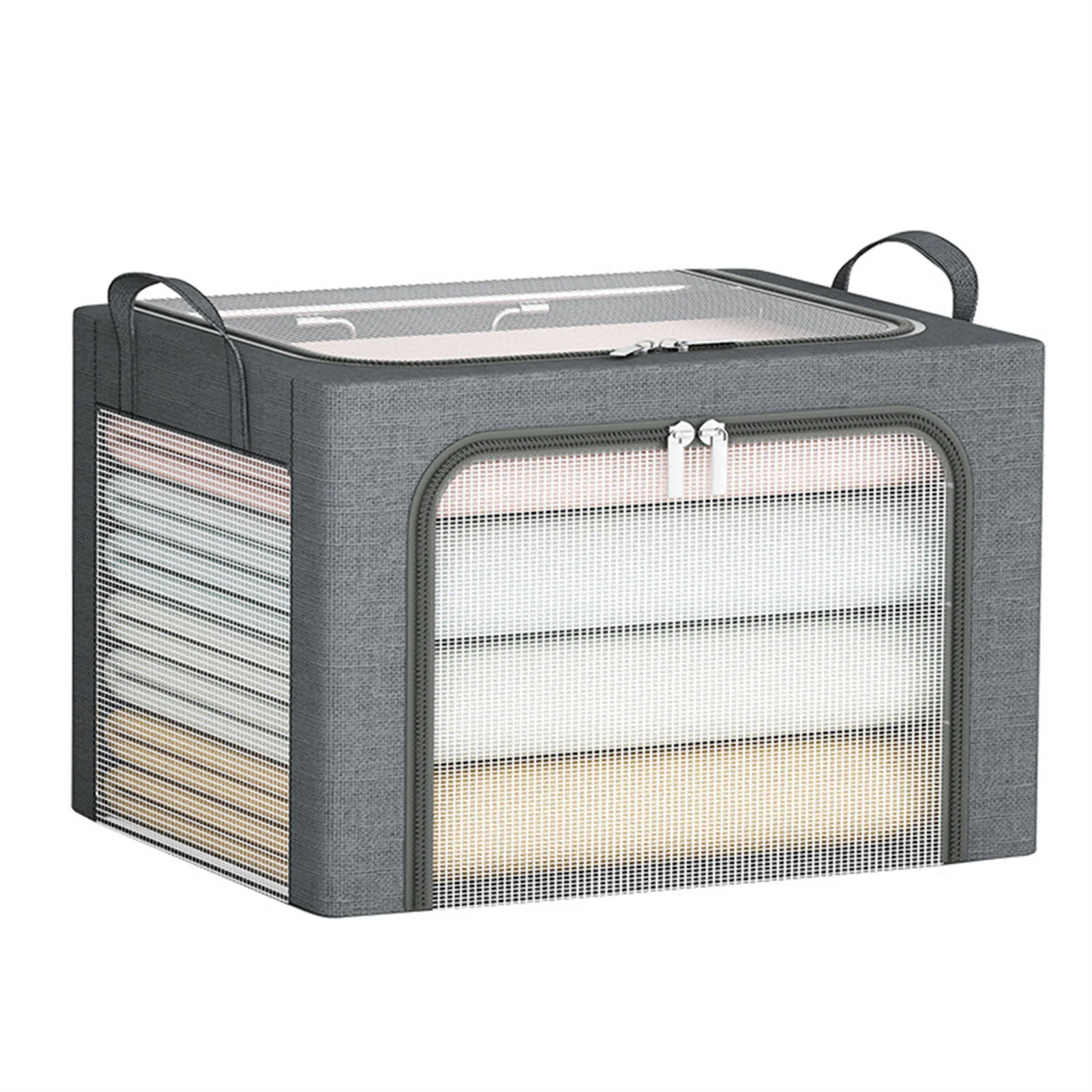 

Storage Boxes Extra 66L Storage Bins Durable Oxford Fabric Closet Organizers for Clothes Bedding Blankets