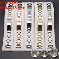20mm strap 316l stainless steel mens watch bracelet watchband parts wristband for daytona oyster perpetual gmt 3640mm case
